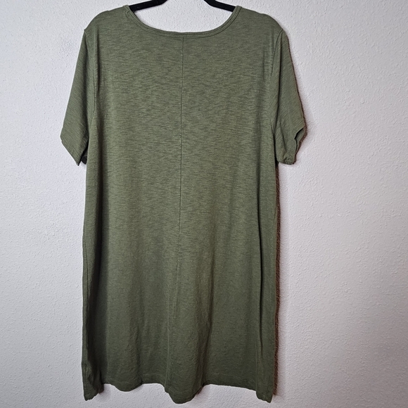 Old Navy Tee Shirt Dress Plus Size‎ XXL  Green Solid Casual Shift Loungewear - Picture 7 of 7